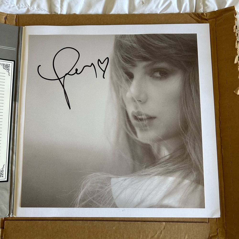 Signed Taylor Swift TTPD Vinyl